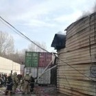 На алматинской барахолке произошел пожар