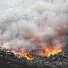 В Восточном Казахстане тушат пожар на мусорном полигоне
