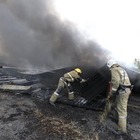 Небо в дыму: В Алматы тушили крупный пожар на складах