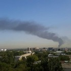 В Алматы горит склад лакокрасочных изделий
