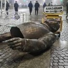 Фотография снесенного памятника Назарбаеву участвует в конкурсе в рамках MediaCAMP Fest