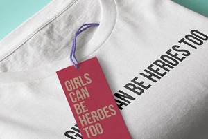 Хлопковые футболки с надписью Girls can be heroes too для сильных девушек